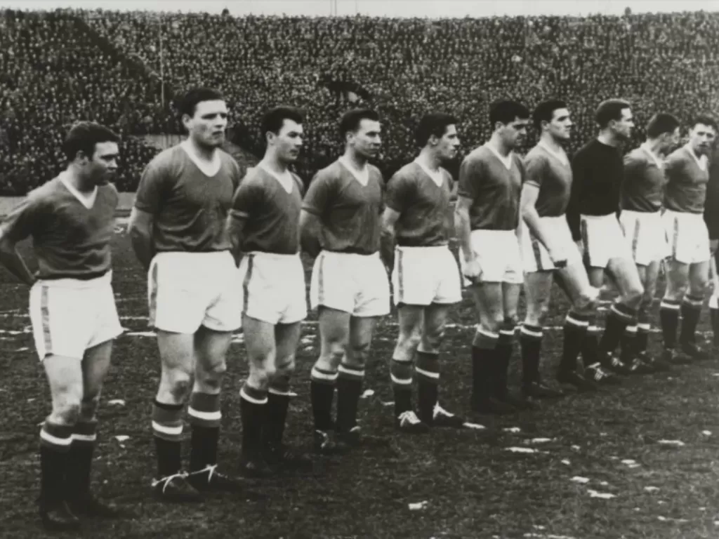 Para pemain MU yang menjadi korban Tragedi Munich 1958. (The Sun)