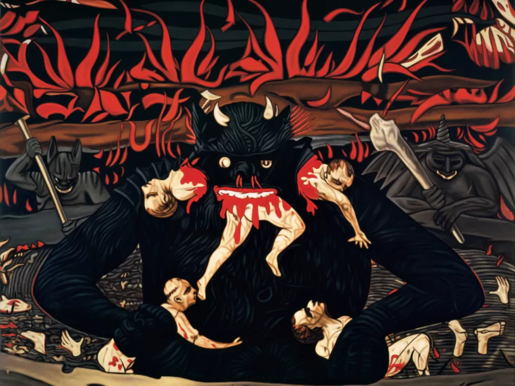 Ilustrasi setan 'The Art of the Devil' karya Demetrio Paparoni. (Gallery, Rome)