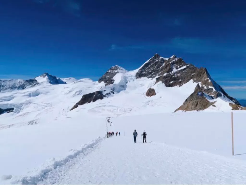 Menikmati Wisata Jungfrau Swiss. (Z Creators/Alan Munandar)