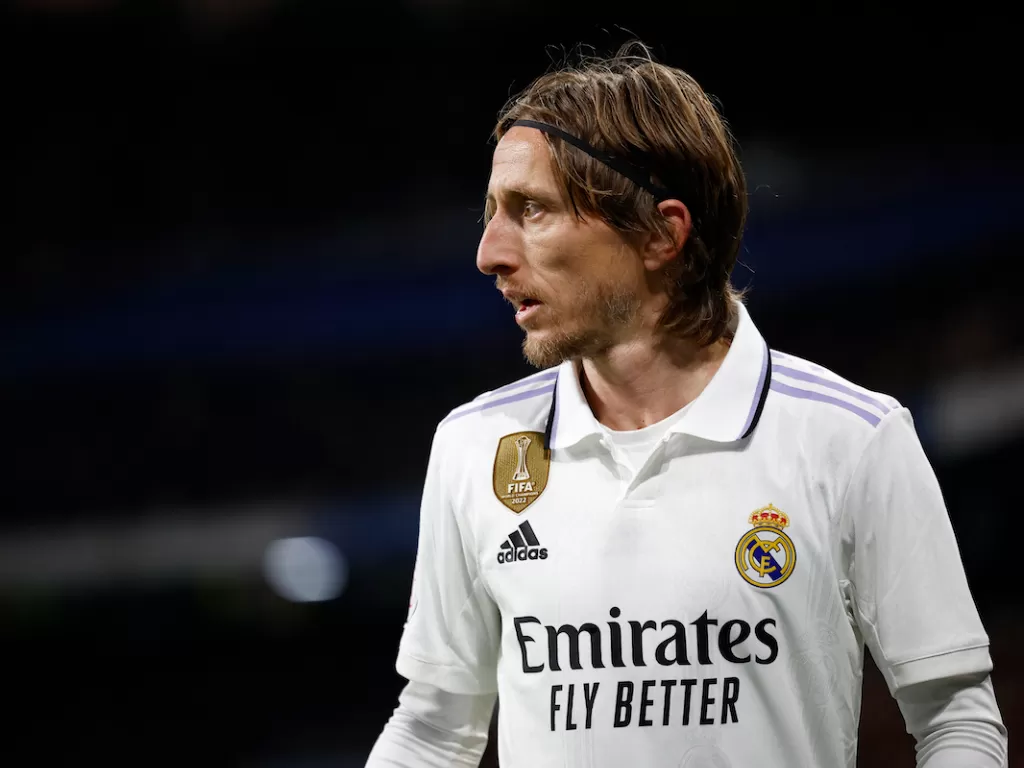 Gelandang Real Madrid, Luka Modric (REUTERS/Juan Medina)