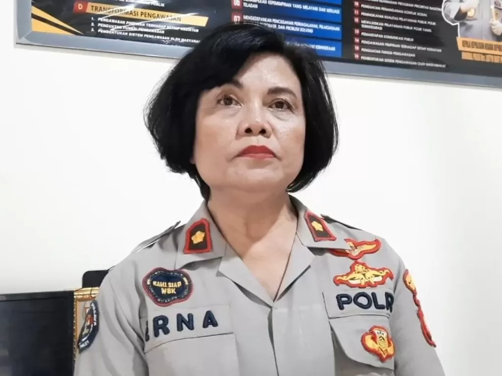 Kelapa Seksi (Kasie) Humas Polres Metro Bekasi Kota, Kompol Erna Ruswing Andari. (Zcreators/Ridwan)