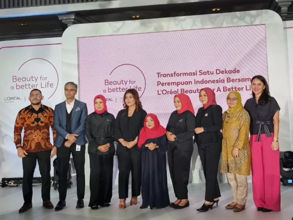 Satu dekade Perempuan Indonesia bersama Loreal Beauty For A Better Life, di kawasan Setiabudi, Jakarta Selatan, Kamis (9/3/2023). (Arvi Resvanty/Indozone)