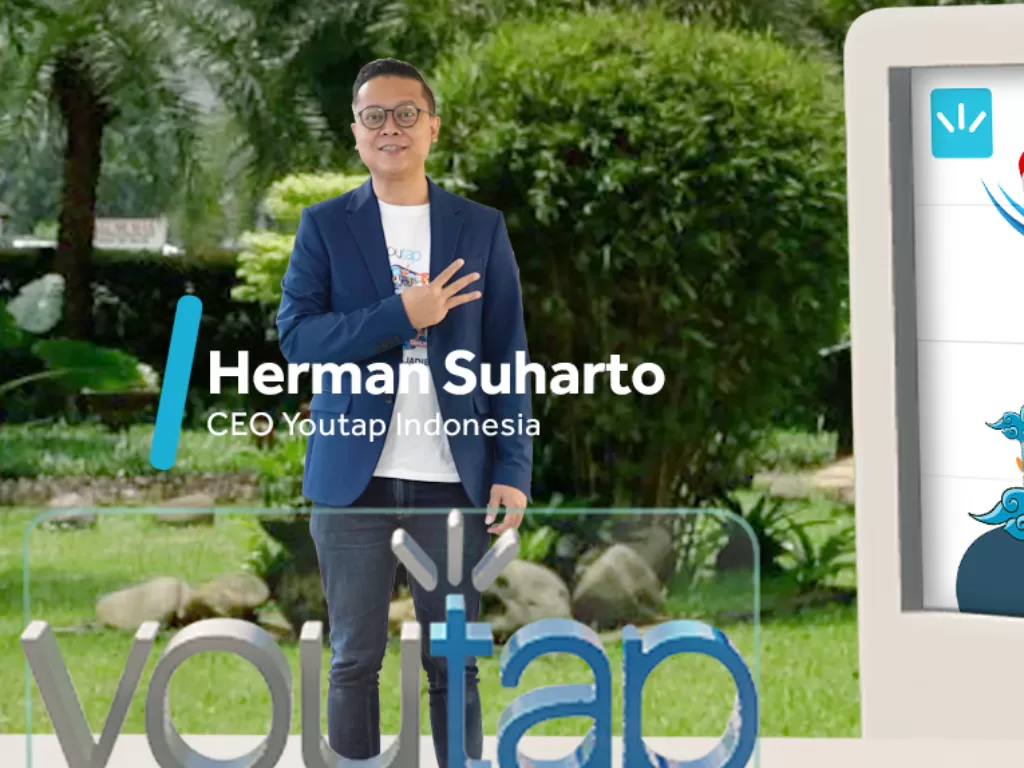 CEO Youtap Indonesia Herman Suharto saat peluncuran Youtab BOS. (Handover)