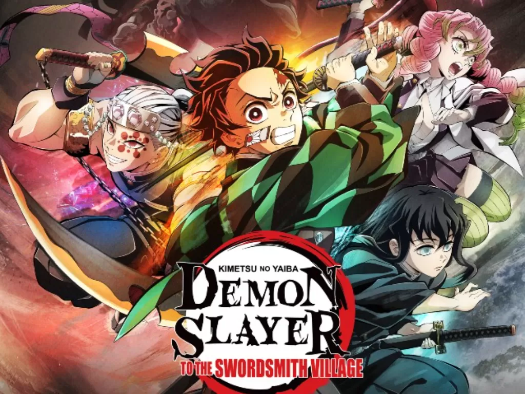 Poster film Demon Slayer: Kimetsu No Yaiba - To the Swordsmith Village. (Imdb)