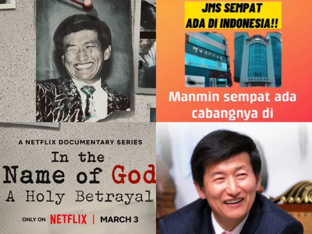 Sekte sesat JMS dari dokumenter 'In The Name of God: A Holy Betrayal' di Netflix.. (Imdb, Wikipedia, screenshoot).