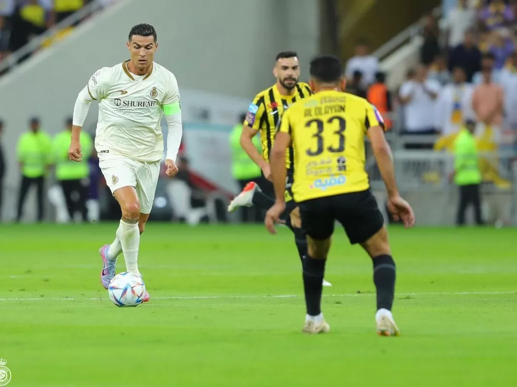 Cristiano Ronaldo saat memperkuat Al Nassr (Instagram/@alnassr_fc)