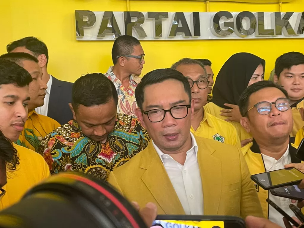 Wakil Ketua Umum Bidang Penggalangan Pemilih Partai Golkar Ridwan Kamil. (INDOZONE/Asep Bidin Rosidin)