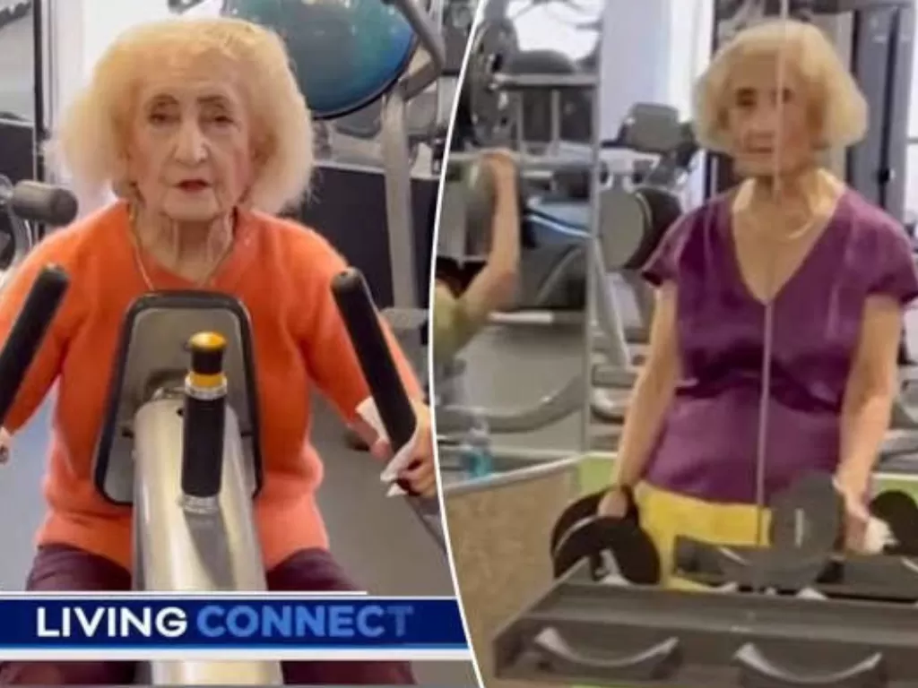 Nenek berusia 103 tahun masih kuat angkat beban. (Twitter/@Pubity)