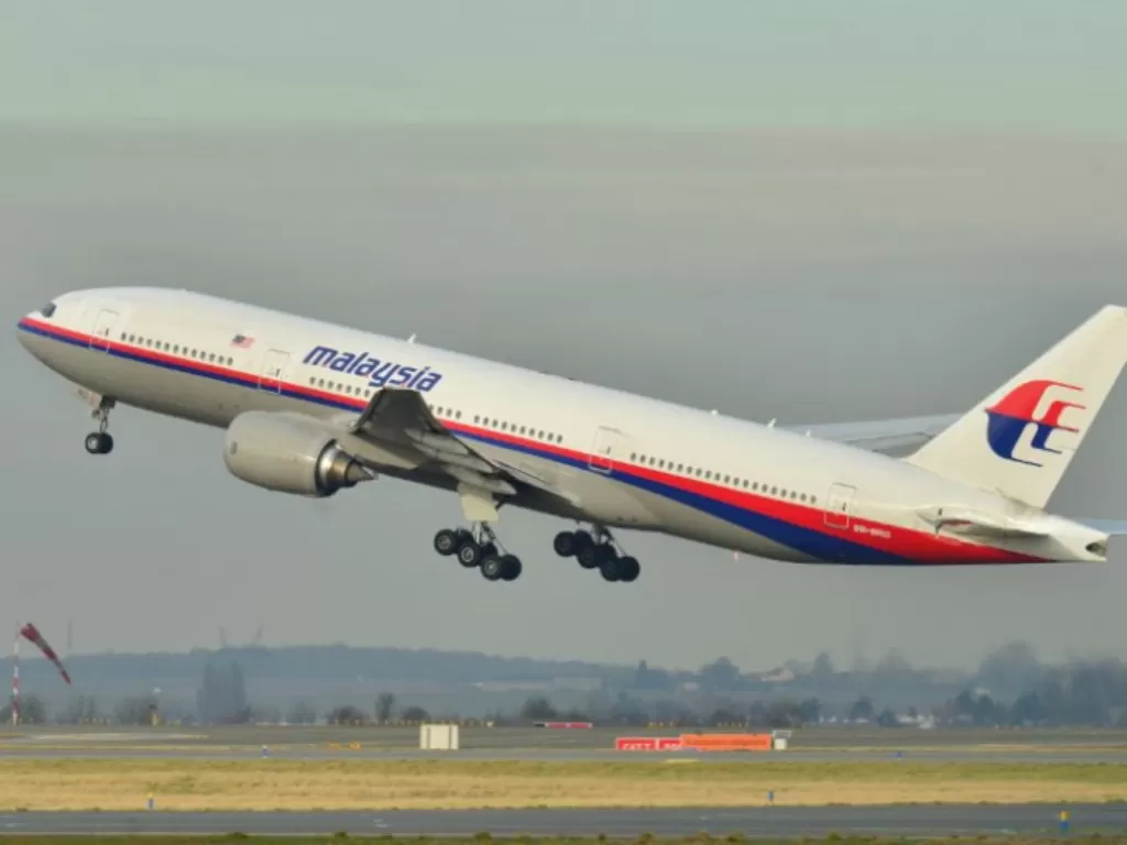 Pesawat Boeing 777-200ER milik Malaysia Airlines yang mengalami kecelakaan (Wikipedia)