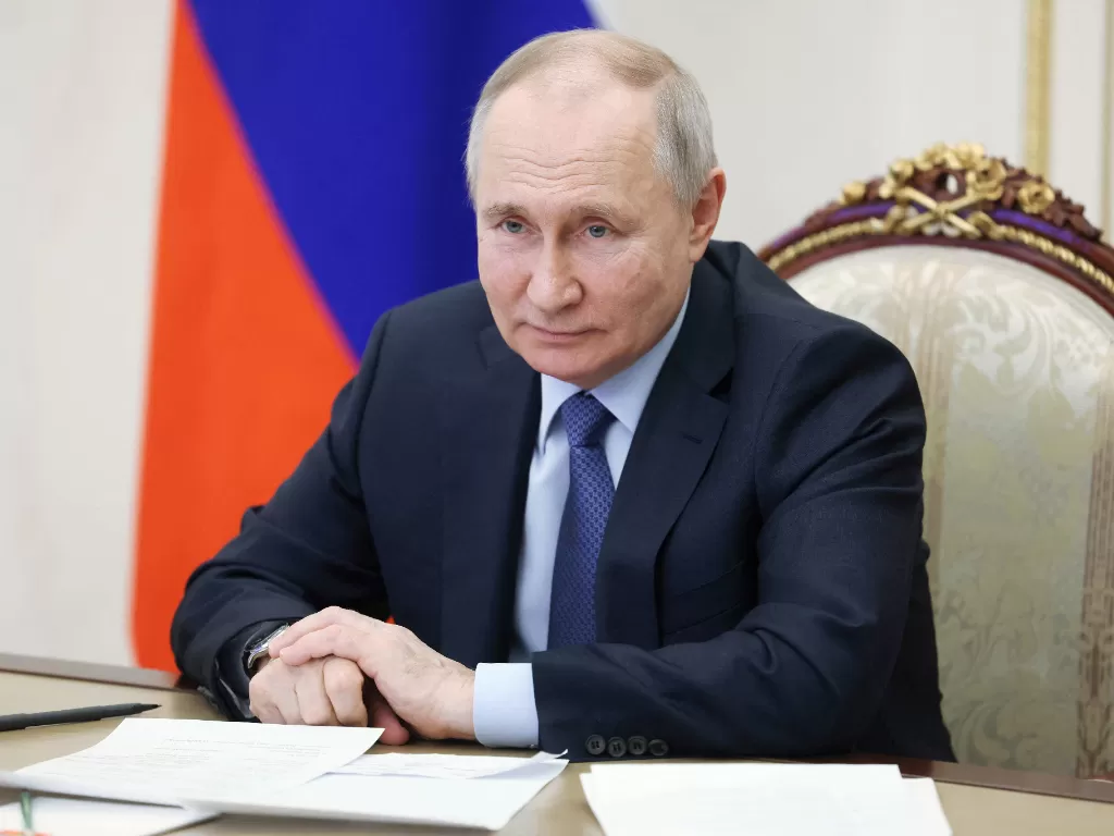 Pengadilan perintahkan untuk menangkap Presiden Rusia Vladimir Putin. (Sputnik/Mikhail Metzel/Pool via REUTERS)