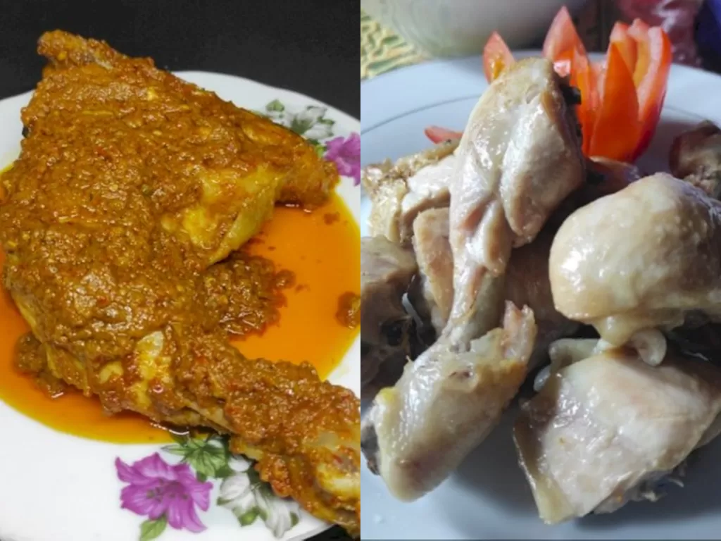 Olahan ayam khas Minangkabau. (Z Creators/ Sri Lili Syaf Putri)