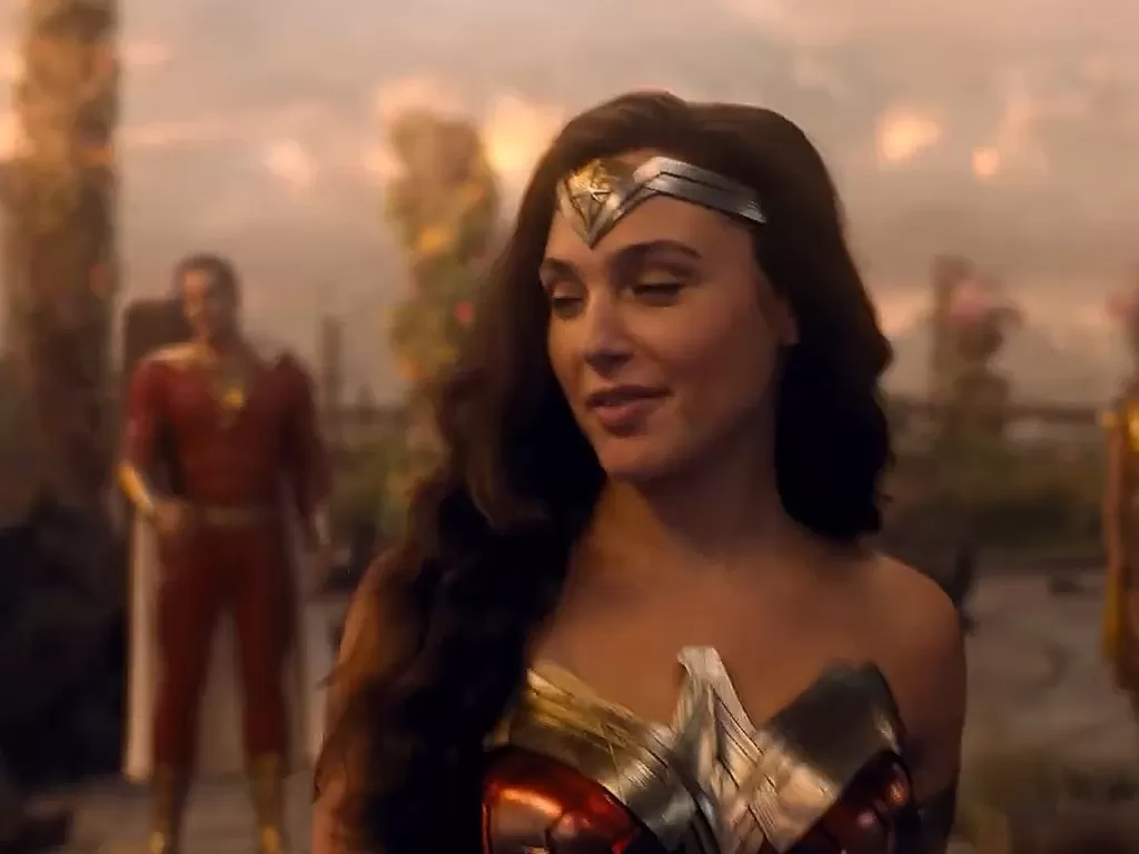 Cameo Gal Gadot sebagai Wonder Woman di Shazam 2. (Warner Bros.)