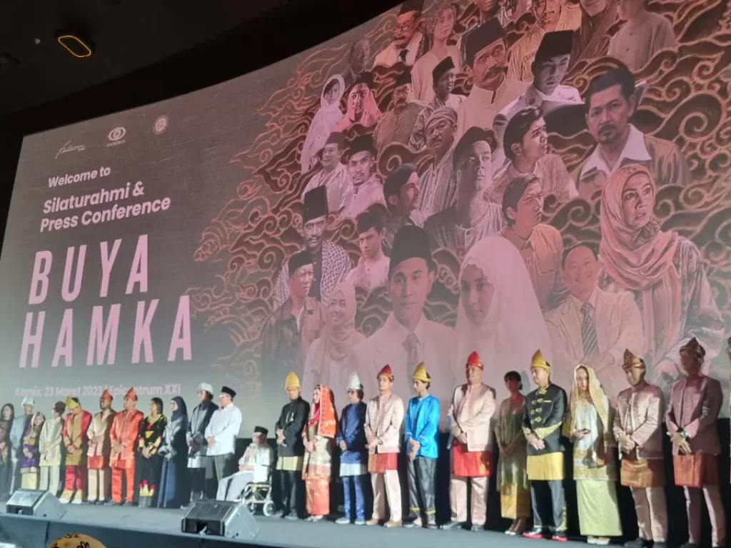 Konferensi Pers Buya Hamka di kawasan Kuningan, Jakarta Selatan, Kamis (23/3/2023). (INDOZONE/Arvi Resvanty).