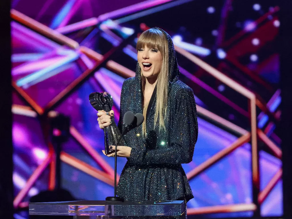 Taylor Swift memenangkan iHeartRadio Music Awards 2023 (REUTERS/Mario Anzuoni)