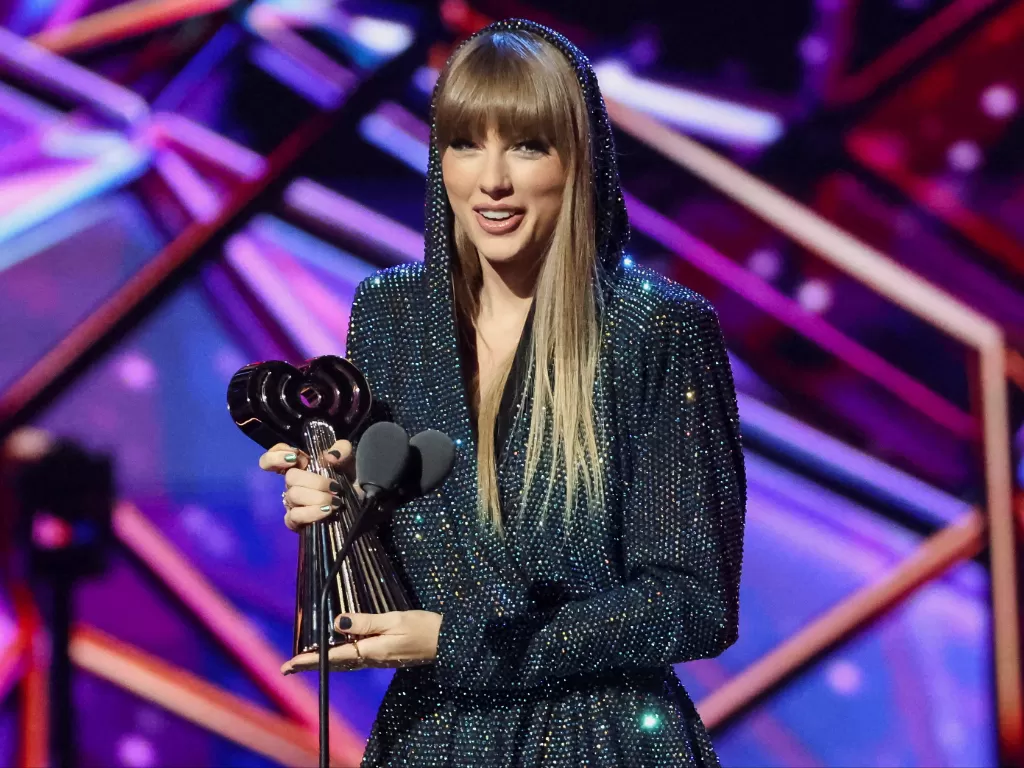 Taylor Swift di iHeartRadio Music Awards 2023 (REUTERS/Mario Anzuoni)