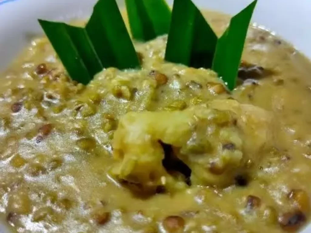 Ilustrasi kolak kacang ijo dan durian (food.grab.com)