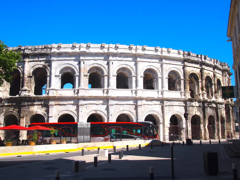 Arena ajang adu gladiator peninggalan di Romawi Kuno di Prancis Selatan. (Z Creators/Fabiola Lawalata)