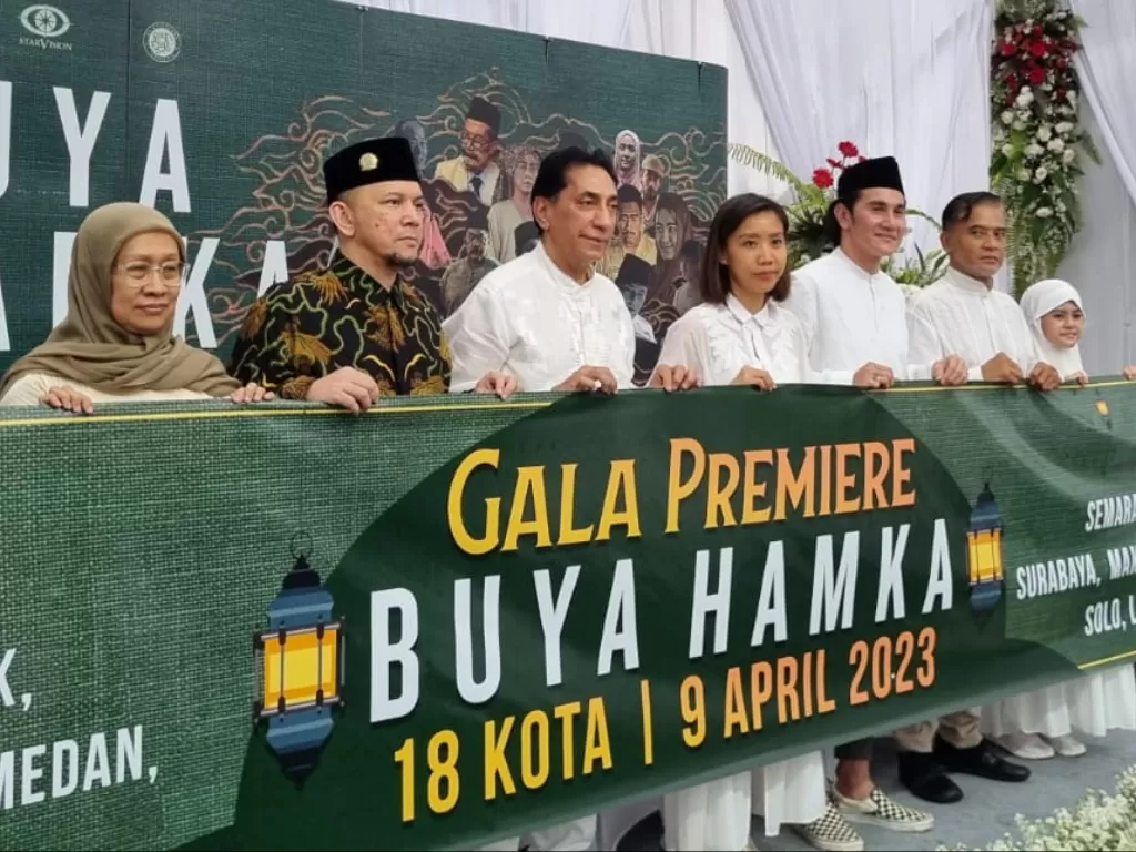 Konferensi pers film Buya Hamka di Taman Makam Bung Hatta, Jakarta Selatan. (INDOZONE/Arvi Resvanty)