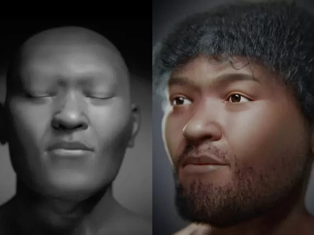 Perkiraan wajah manusia tertua yang pernah ditemukan di Mesir (Moacir Elias Santos and Cícero Moraes via Live Science)