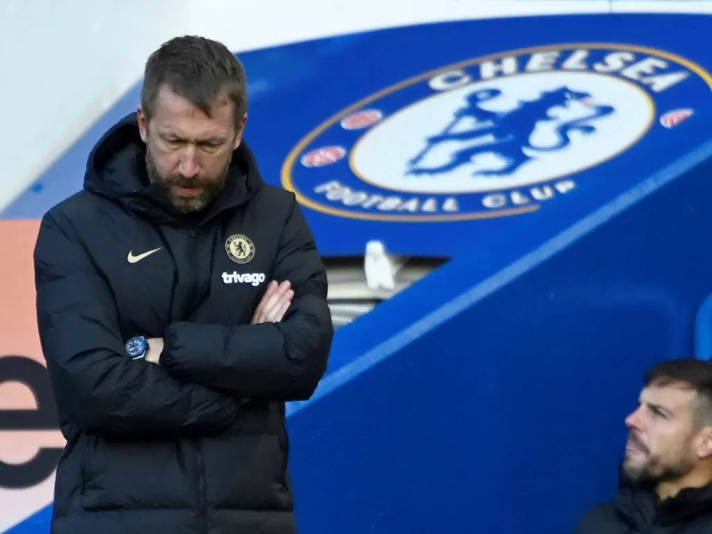 Graham Potter baru saja dipecat sebagai pelatih Chelsea (REUTERS/Tony Obrien)