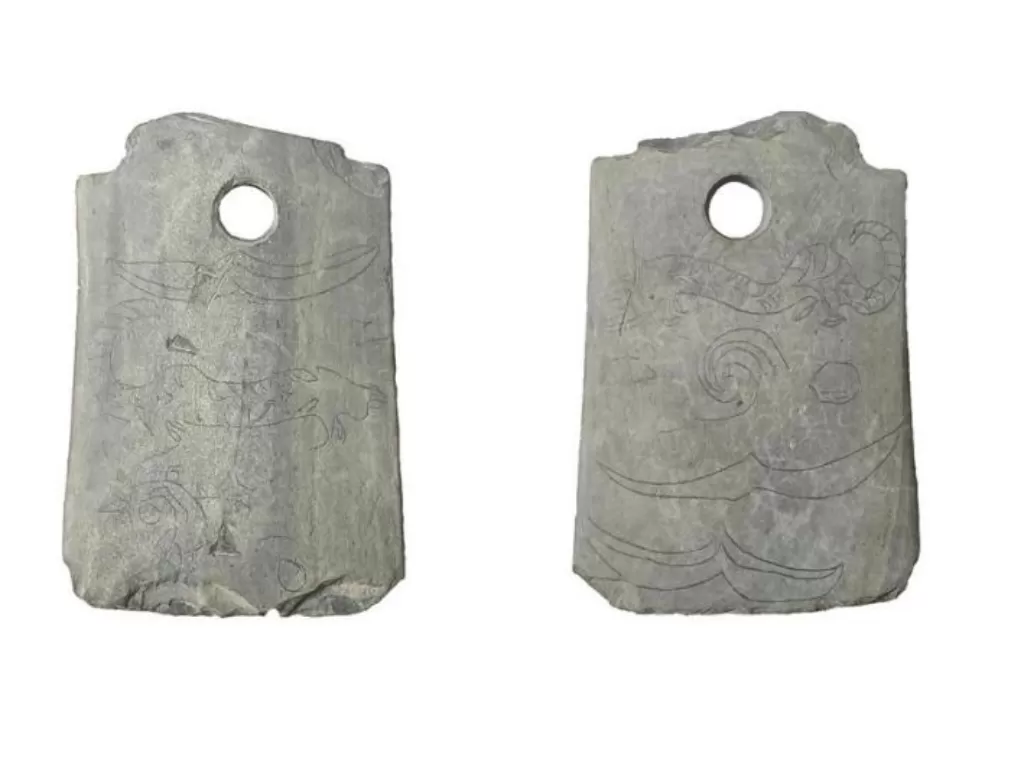 Batu langka motif harimau peninggalan zaman China Kuno (Xinhua)