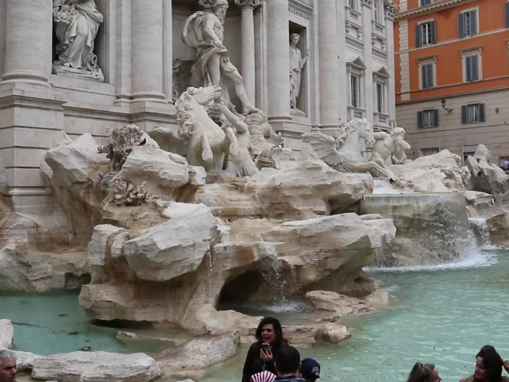 Trevi Fountain di Roma, Italia (Z Creators/Alan Munandar)