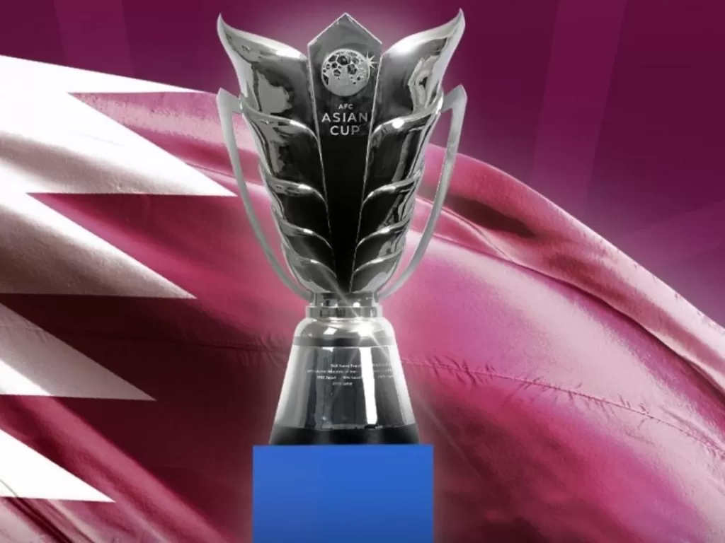 Asosiasi Sepak Bola Asia (AFC) resmi mengumumkan hasil pot untuk drawing Piala Asia 2023 (Twitter/@qatarliving)