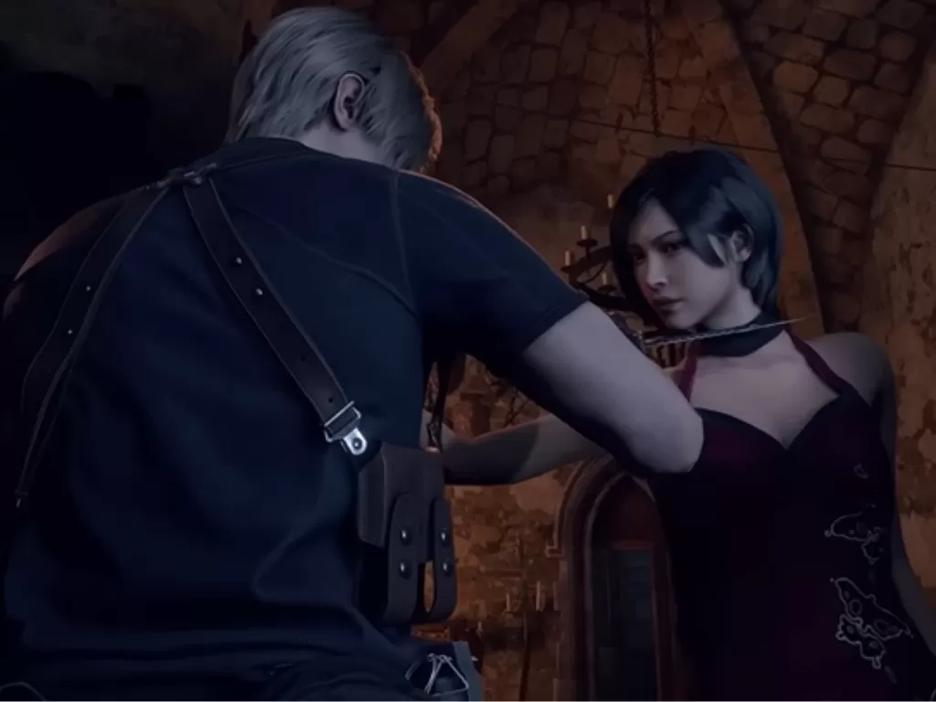 Mod Resident Evil 4 Remake Tampilkan Ada Wong Pakai Cheongsam. (YouTube/RifzaGamer)