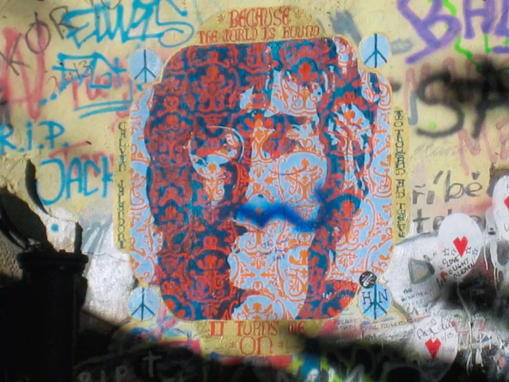 Lennon Wall di Praha. (Z Creator/Alan Munandar)