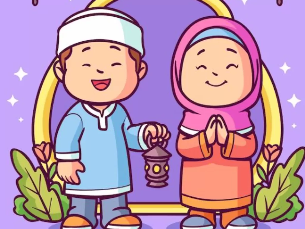 Ilustrasi Ramadan anak. (Freepik)
