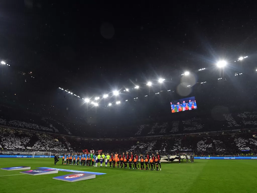 AC Milan vs Napoli di ajang Liga Champions 2022/2023 (REUTERS/Daniele Mascolo)