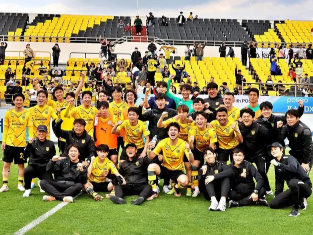 Jeonnam Dragons menang atas Chungbuk Cheongju dalam laga lanjutan K League 2 (Instagram/@jeonnamdragons_fc)