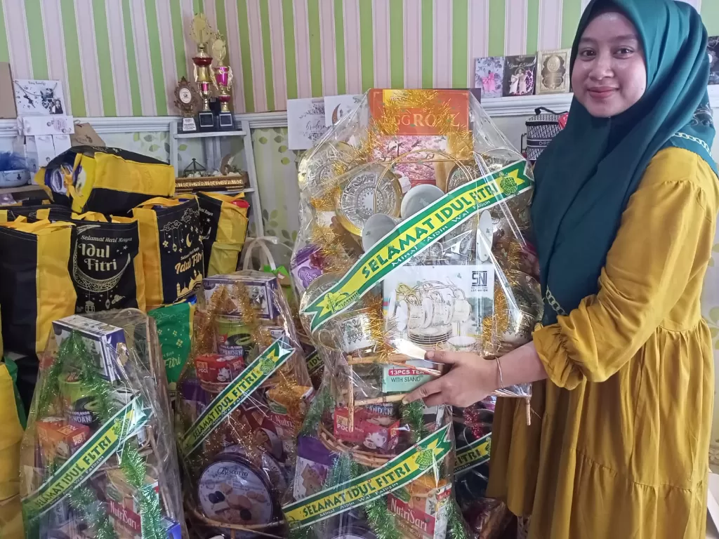 Berkah Ramadan pasutri di Mojokerto raup cuan dari usaha parcel (Z Creators/Fio Atmaja)