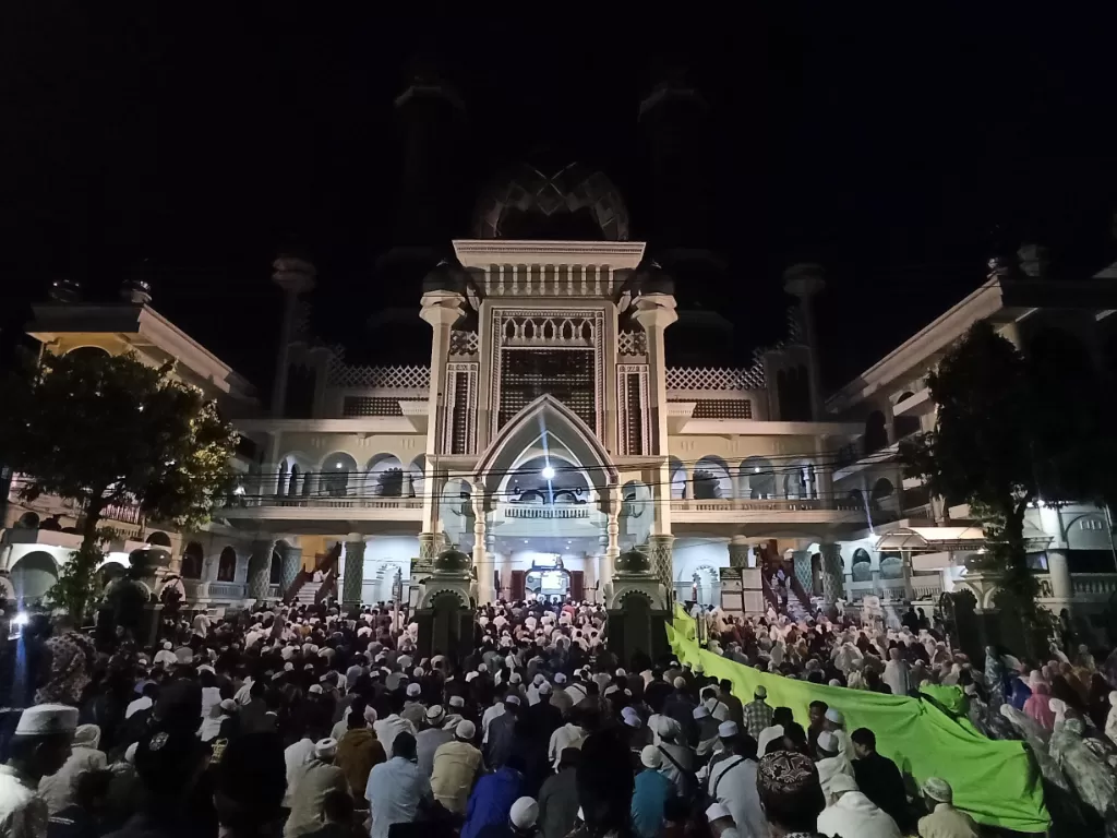 Masjid Jami Kota Malang di penghujung Ramadhan. (Z Creators/Rani Rachmania).