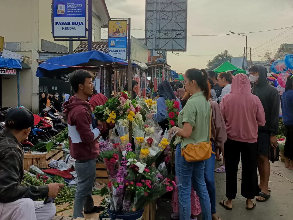  Prepegan Pasar Kembang di Kendal. (Z Creator/Lulu Nida)