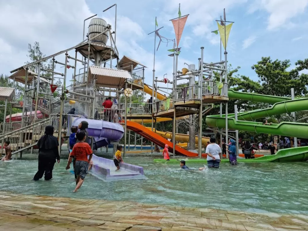 Jogja Bay Waterpark, wahana bermain populer di Yogyakarta. (Z Creators/Putra Ganesha)
