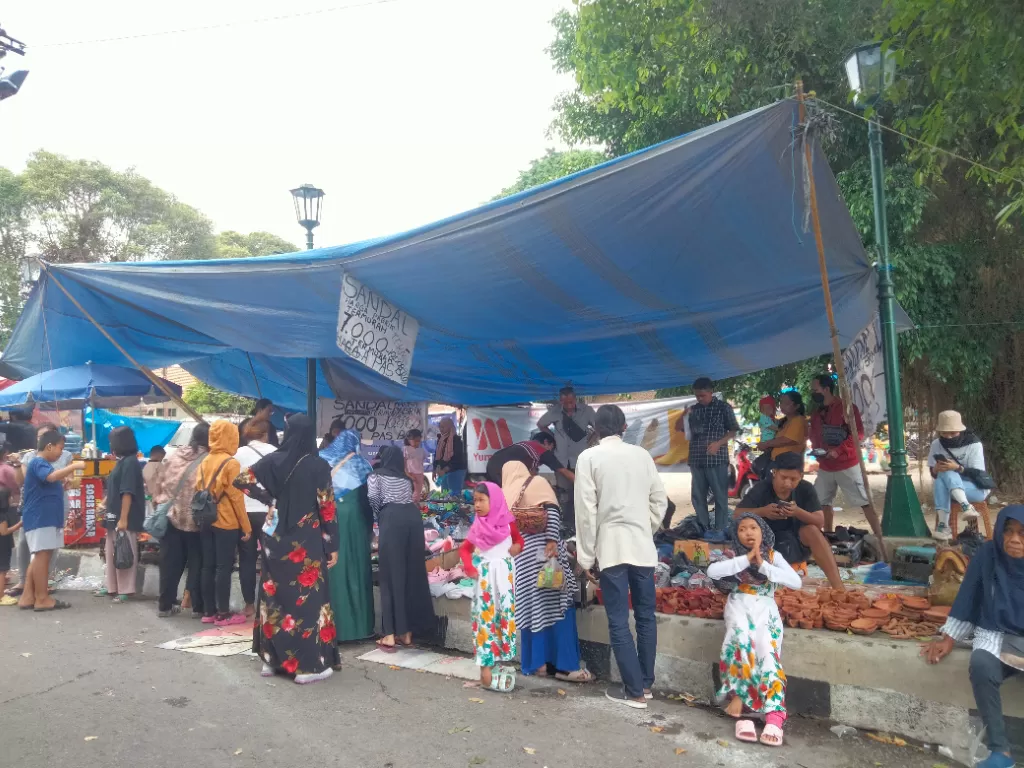 Pasar dadakan Pakualaman. (Z Creators/Adinda Dewi)