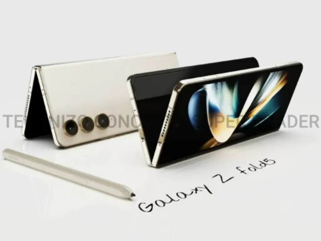 Prototipe Samsung Galaxy Z Fold 5. (Gizmochina)
