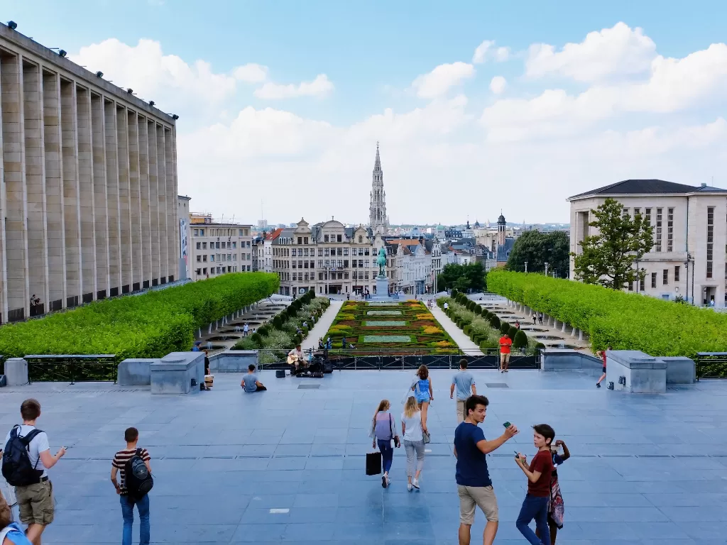 Kota Brussels, destinasi wisata yang populer di Belgia. (Z Creators/Alan Munandar)