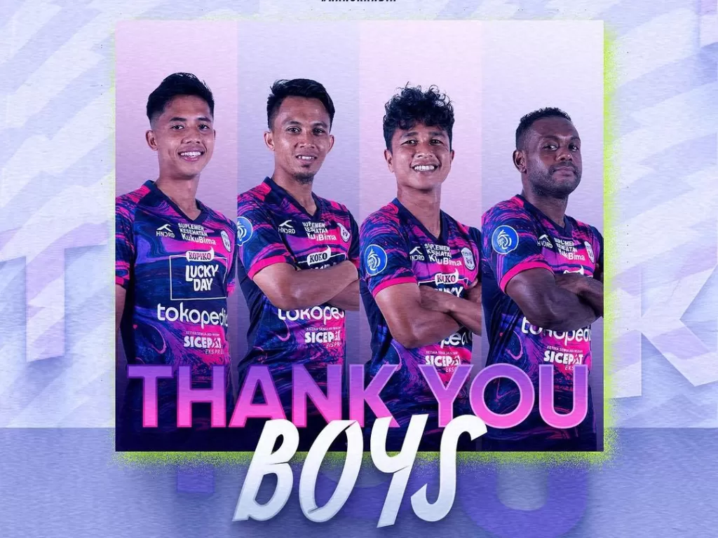 4 pemain yang lepas dari RANS Nusantara FC (Instagram/rans.nusantara)