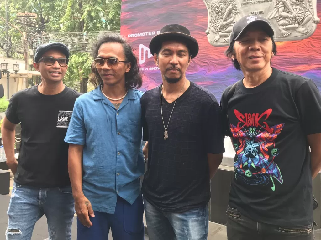 Slank bersiap konser perayaan album 'Tujuh'. (Z Creators/Gunawan).