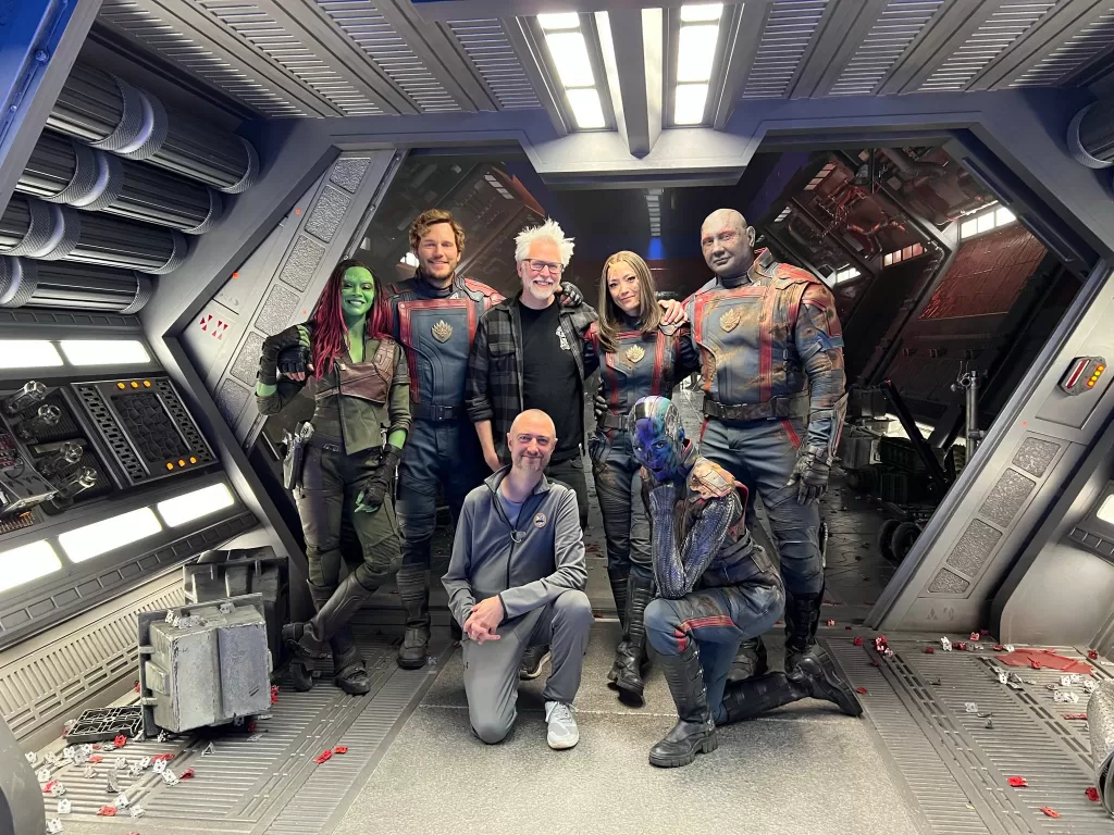 James Gunn dan para pemeran Guardians of the Galaxy Vo. 3 (Twitter/jamesgunn)