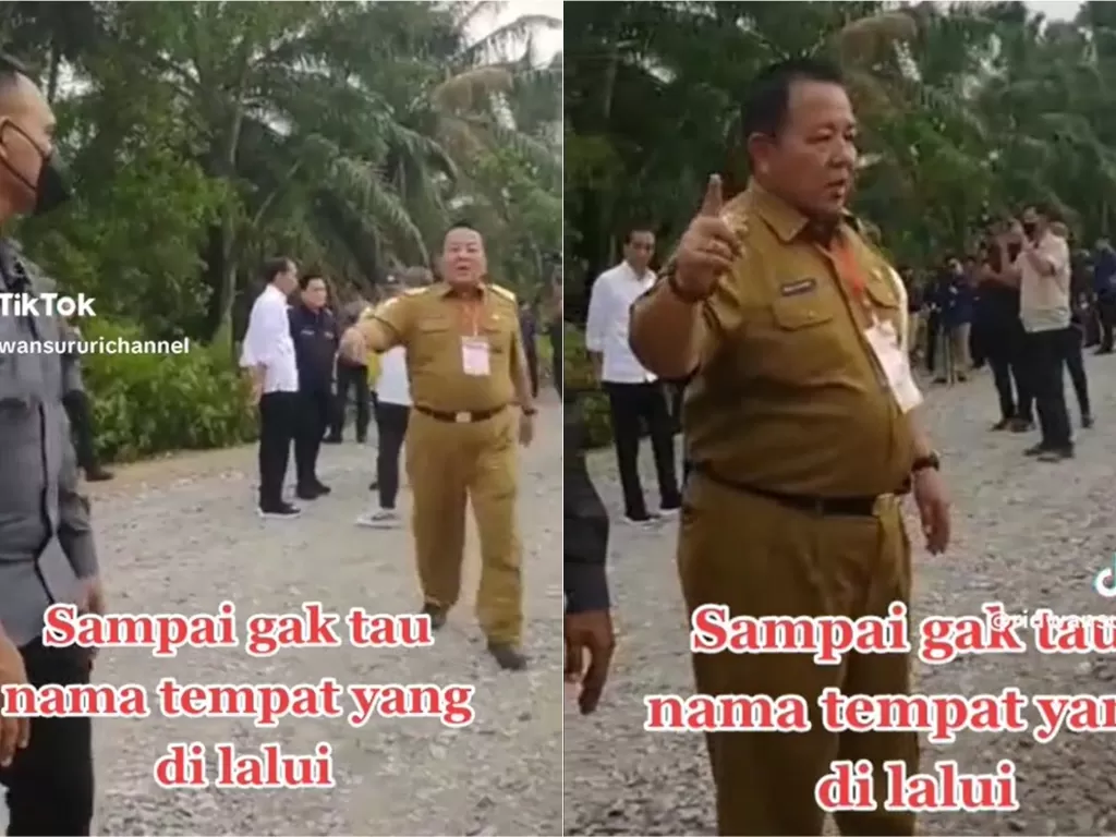 Viral Gubernur Lampung tidak tau nama daerah yang didatangi Presiden Jokowi (TikTok/ridwansururichannel)