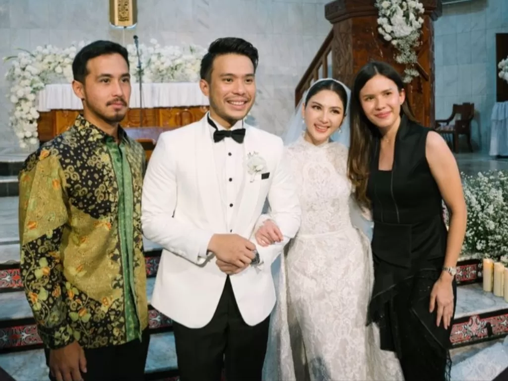 Michelle Joan menghadiri pernikahan Jessica Mila dan Yakup Hasibuan (Instagram/michellejoan_)