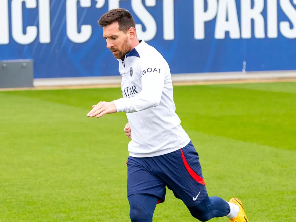 Lionel Messi kembali latihan bersama PSG. (Twitter/@PSG_English)