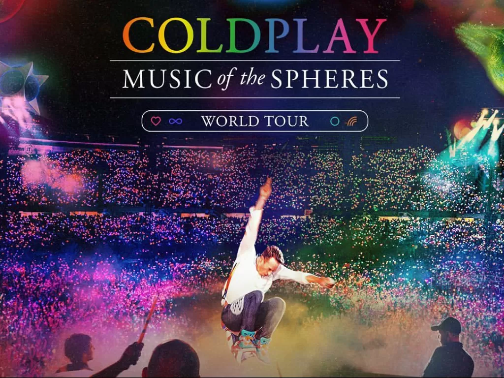 Poster Coldplay Music of the Spheres World Tour Jakarta (Instagram/pkentertainment.id)