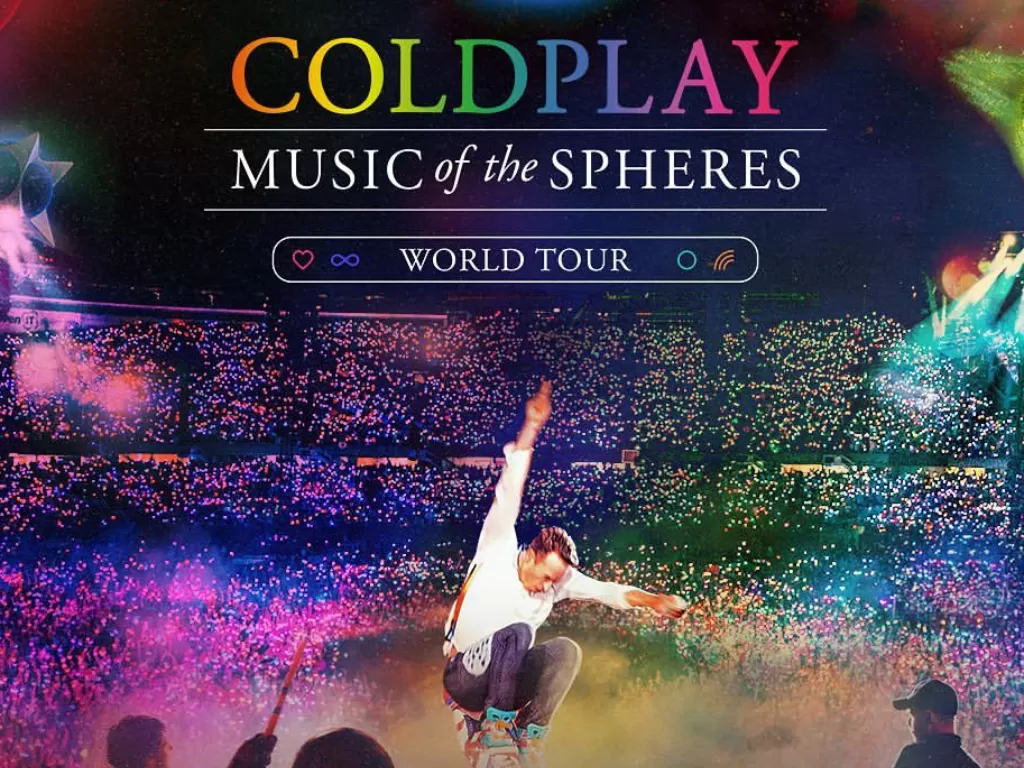 Poster Coldplay Music of the Spheres World Tour (instagram/pkentertainment)