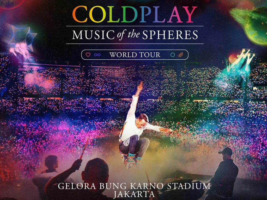 Konser Coldplay di Jakarta (Instagram/@temgmt)