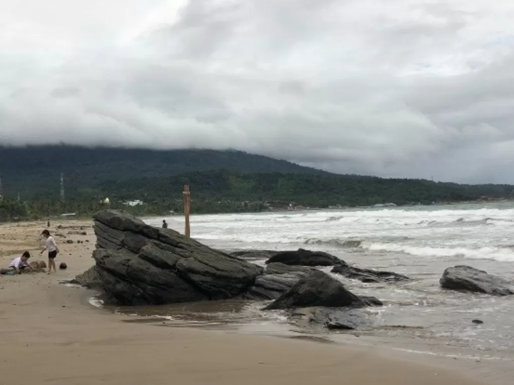 Pantai Sanggar Lampung. (Z Creators/Clara Ayu)