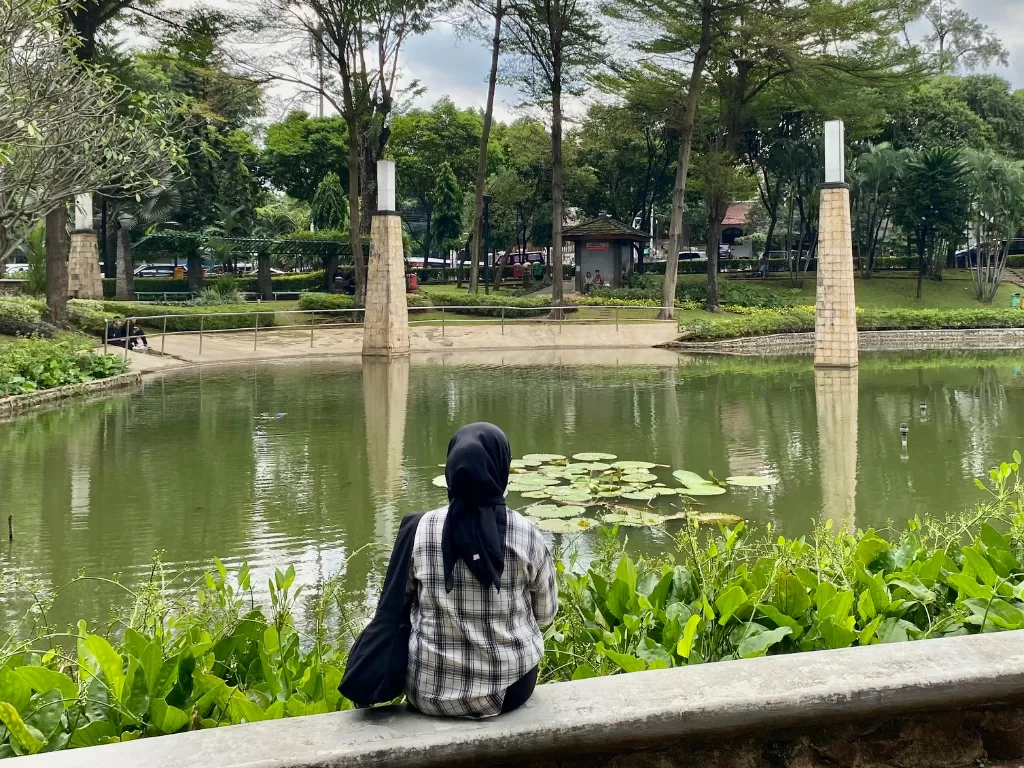 Salah satu spot menarik yang ada di Taman Barito, Jakarta Selatan. (Z Creators/Sarah Hutagaol)